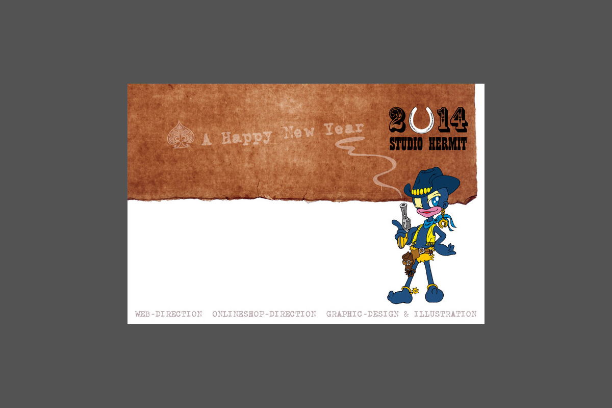 STUDIOHERMIT 2014 newyear illust
