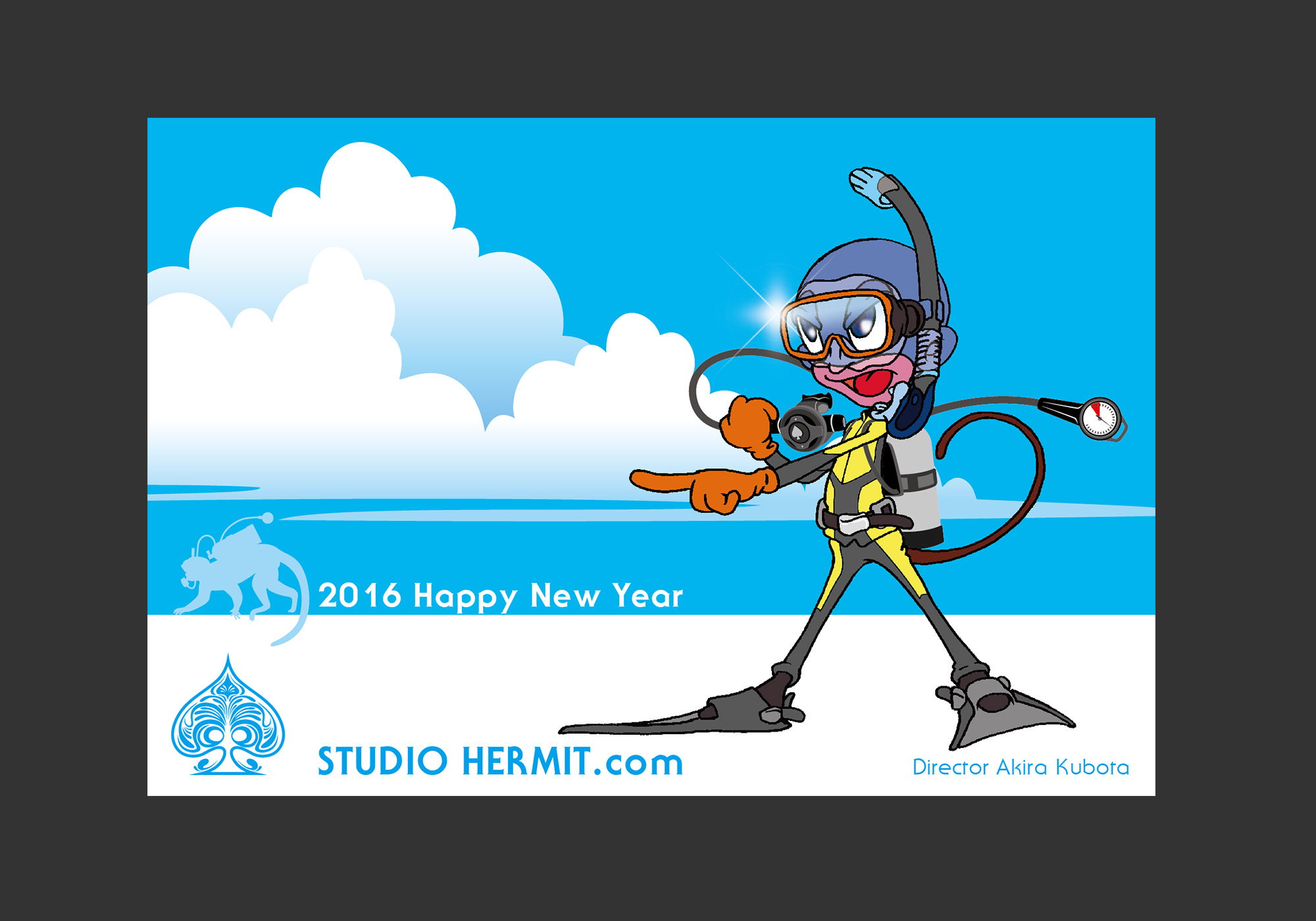STUDIOHERMIT 2016 newyear illust
